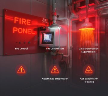 الما التمييز لأنظمة السلامة والأمان – تركيب أنظمة إنذار الحريق، كاميرات المراقبة، أنظمة الإطفاء، وخطط الإخلاء المعتمدة في السعودية